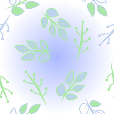 kopya alanı ile soyut basit çiçek deseni