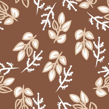 Soyut renkli yaprakları Dikişsiz deseni