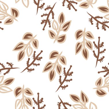 Soyut renkli yaprakları Dikişsiz deseni