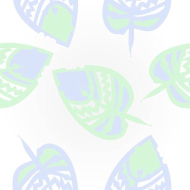 Soyut basit yaprakların kusursuz deseni