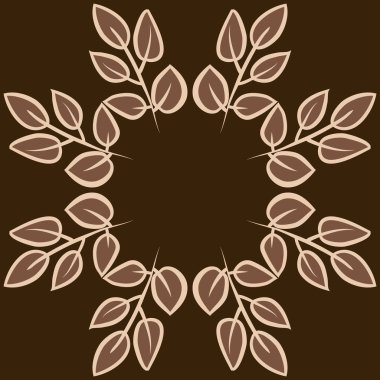 kopya alanı ile soyut basit çiçek deseni