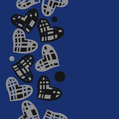 Soyut basit komik kalpler Dikişsiz desen