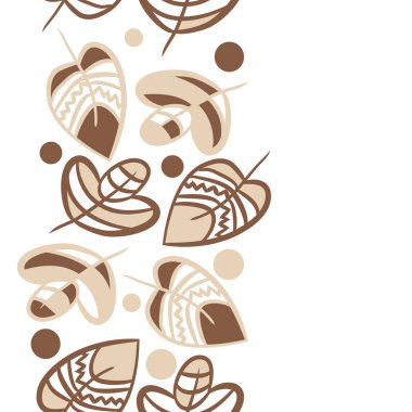 Soyut basit yaprakların kusursuz deseni