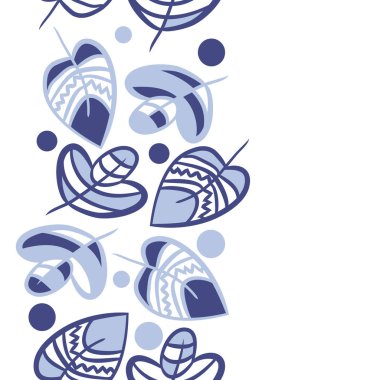 Soyut basit yaprakların kusursuz deseni