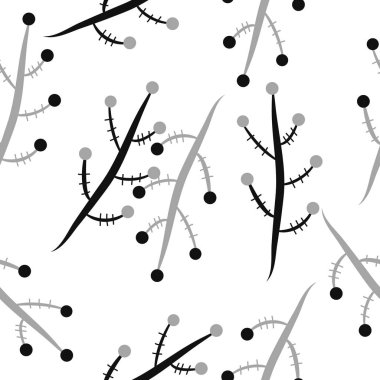 Soyut renkli dalları Dikişsiz desen