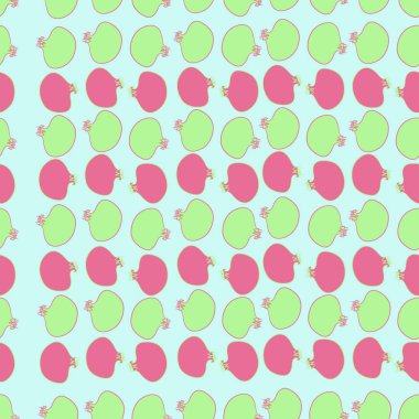 Nar dikişsiz desen, stamens.