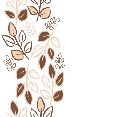 Soyut basit yaprakların kusursuz deseni