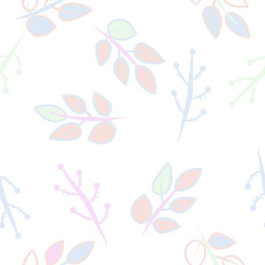 kopya alanı ile soyut basit çiçek deseni