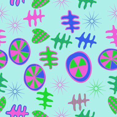 Soyut renkli noel temasının kusursuz deseni