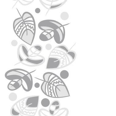 Soyut basit yaprakların kusursuz deseni