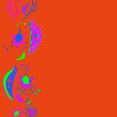 Soyut çiçek arka plan Dikişsiz desen