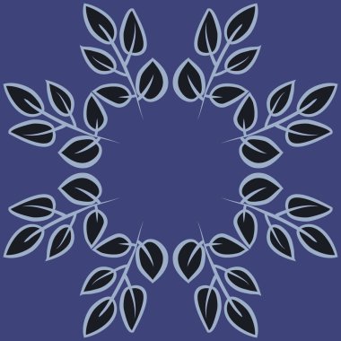 kopya alanı ile soyut basit çiçek deseni