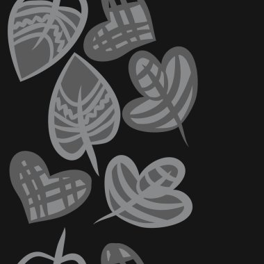 Soyut basit yaprakların kusursuz deseni