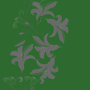 kopya alanı ile soyut basit çiçek deseni