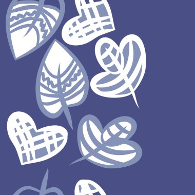 kopya alanı ile soyut basit çiçek deseni