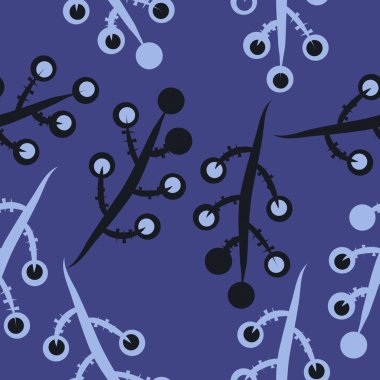 Soyut renkli dalları Dikişsiz desen