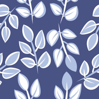 Soyut basit yaprakların kusursuz deseni