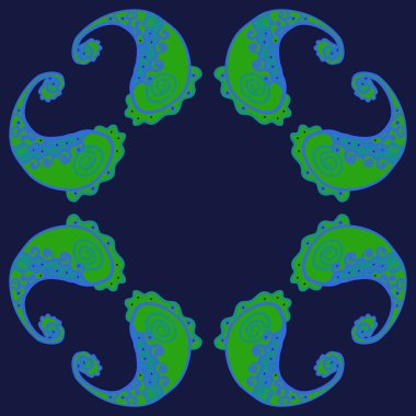 kopya alanı ile soyut basit çiçek deseni