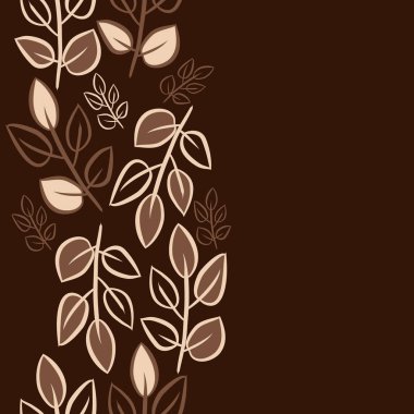 Soyut basit yaprakların kusursuz deseni