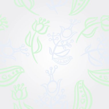 kopya alanı ile soyut basit çiçek deseni