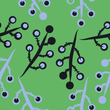 Soyut renkli dalları Dikişsiz desen