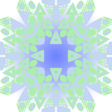 Renkli kaleydoskop deseni ile vektör illüstrasyon