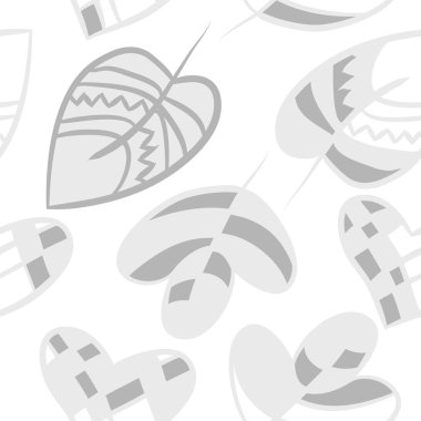 Soyut renkli yaprakları Dikişsiz deseni