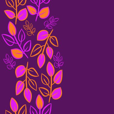 Soyut basit yaprakların kusursuz deseni