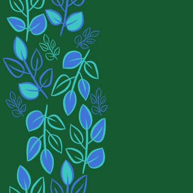 Soyut basit yaprakların kusursuz deseni