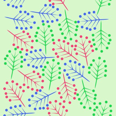 Dal çizgili, pürüzsüz desen. 