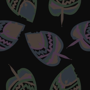 Soyut basit yaprakların kusursuz deseni