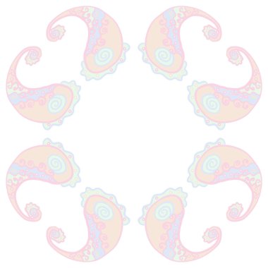 kopya alanı ile soyut basit çiçek deseni