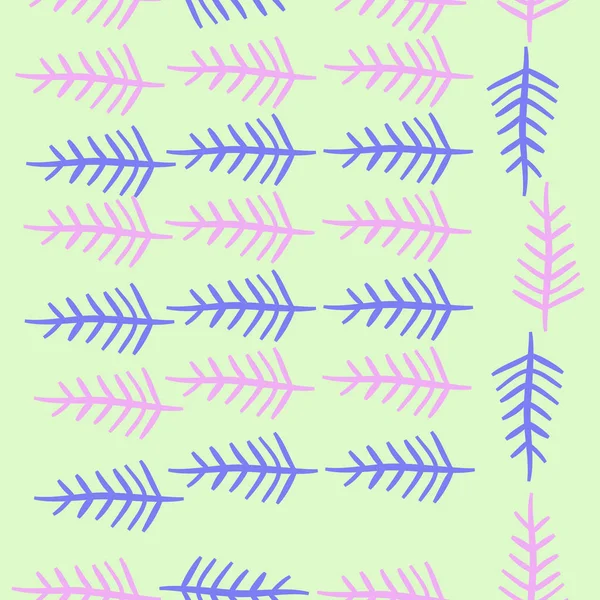 Vector Kerstbomen Patroon — Stockvector