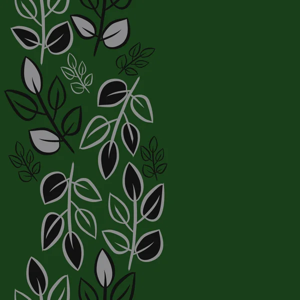 Soyut basit yaprakların kusursuz deseni