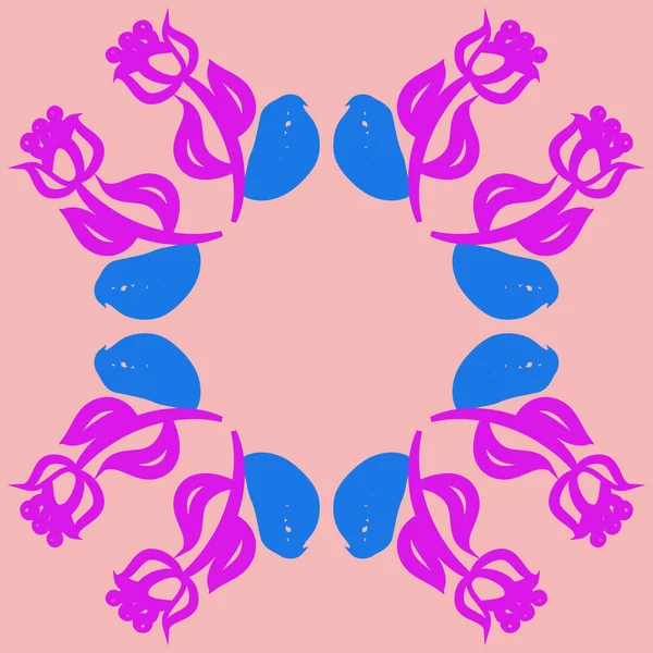 Soyut basit çiçeklerin kusursuz deseni