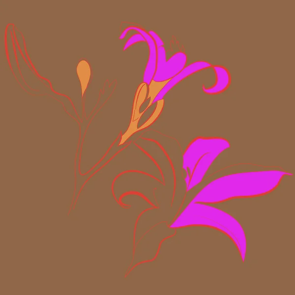 kopya alanı ile soyut basit çiçek deseni