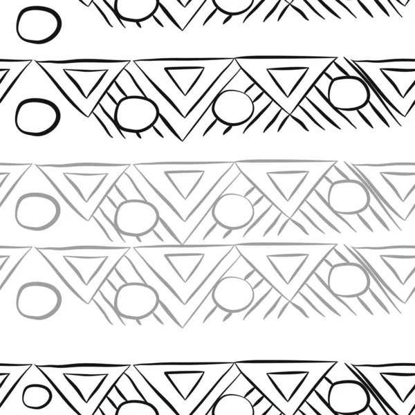 Modèle Sans Couture Motif Géométrique Horizontal Abstrait — Image vectorielle