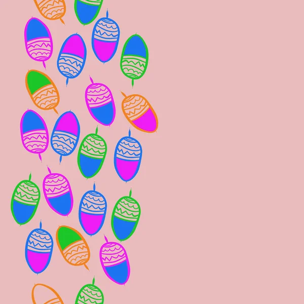 Meşe palamudu dikişsiz desen, çizgili.