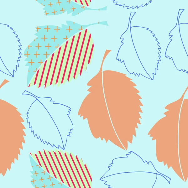 Soyut basit yaprakların kusursuz deseni