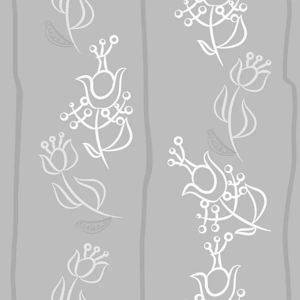 Stiliserade Blommor Mönster För Bakgrund Vektor Illustration — Stock vektor