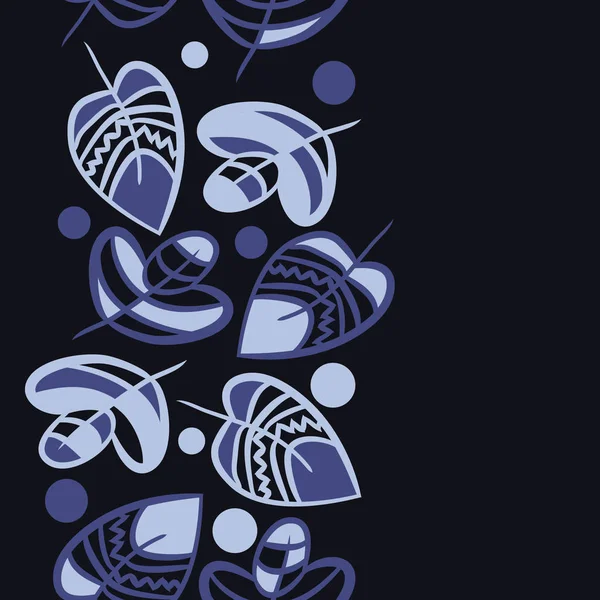 Soyut basit yaprakların kusursuz deseni