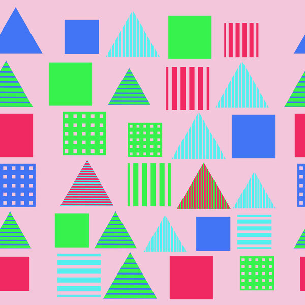 Seamless pattern of abstract horizontal geometric pattern