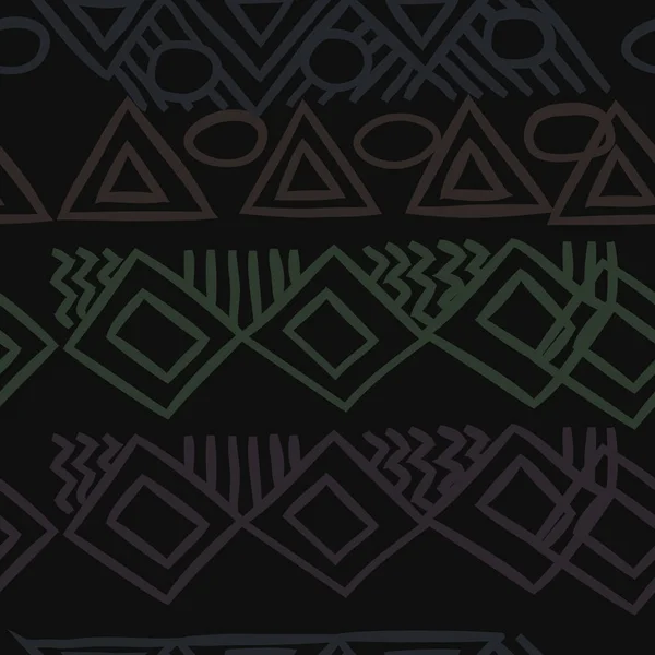 様式化された民族装飾パターンベクトル図 — ストックベクタ