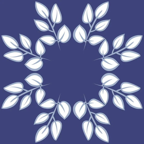 Abstracto Patrón Floral Simple Con Espacio Copia — Vector de stock