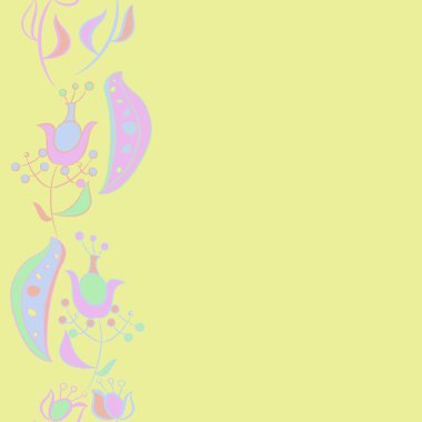 Soyut çiçek arka plan Dikişsiz desen