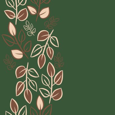 Soyut basit yaprakların kusursuz deseni