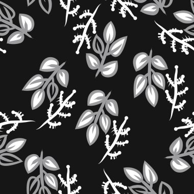 Soyut renkli yaprakları Dikişsiz deseni