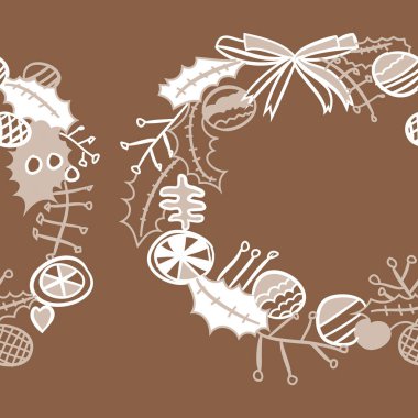 Çelenk desen arka plan, vektör 