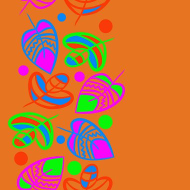 Soyut basit yaprakların kusursuz deseni