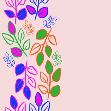 Soyut basit yaprakların kusursuz deseni